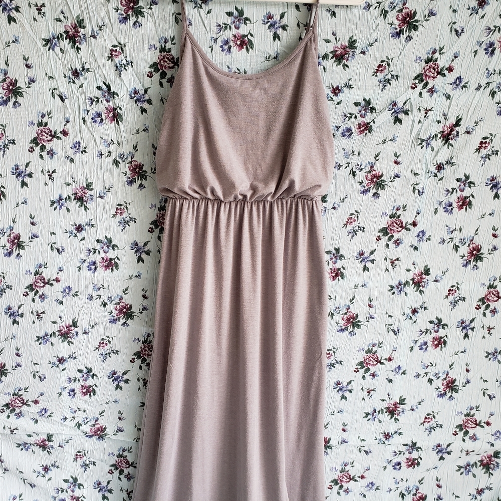 Gray maxi dress